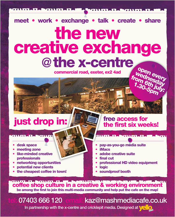 New creative exchange centre